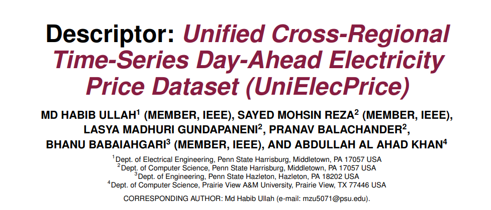 New Publication at IEEE Data Descriptions Journal