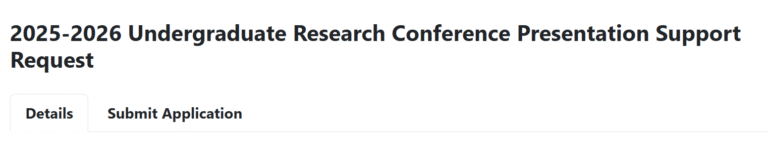 Undergraduate Research Conference Presentation Support Program