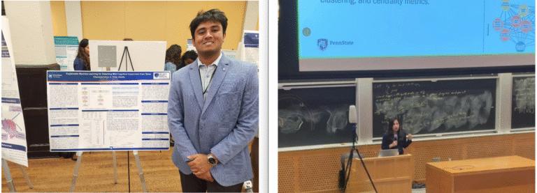 pranshav and yeganeh present at undergraduate conference