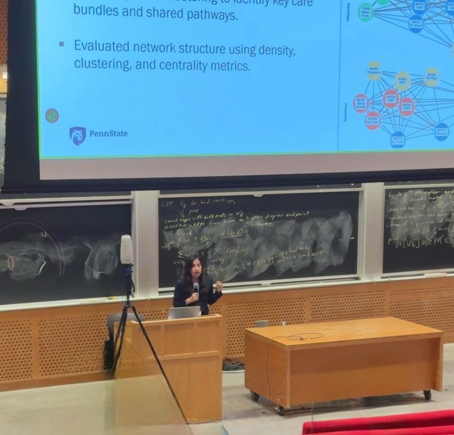Yeganeh is presenting her research