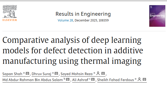 New Publication at Results in Engineering Journal