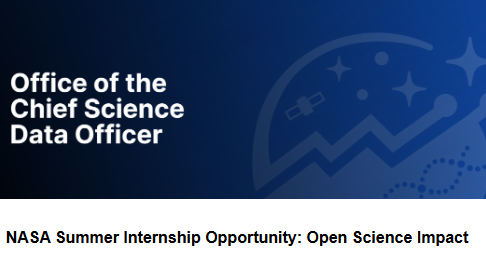 NASA Summer Internship Opportunity: Open Science Impact
