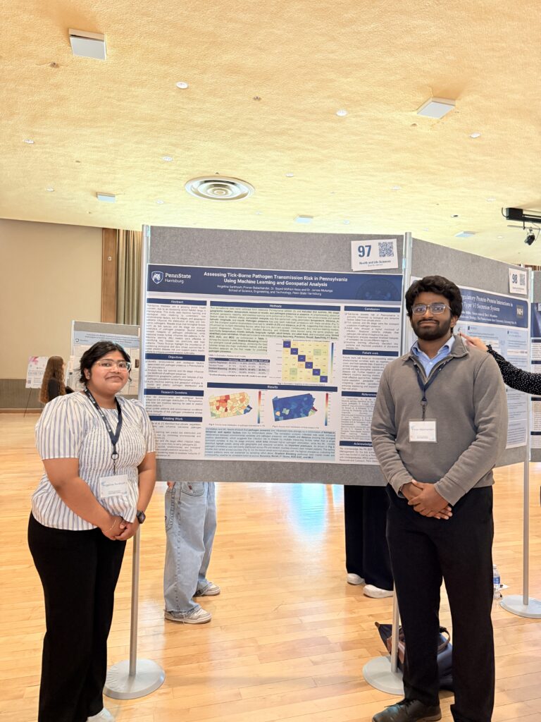 Angelina and Pranav Presented at Undergraduate Poster