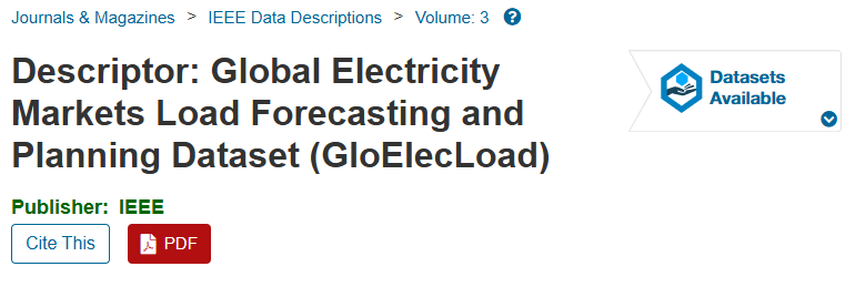 New Publication in IEEE Data Descriptions Journal