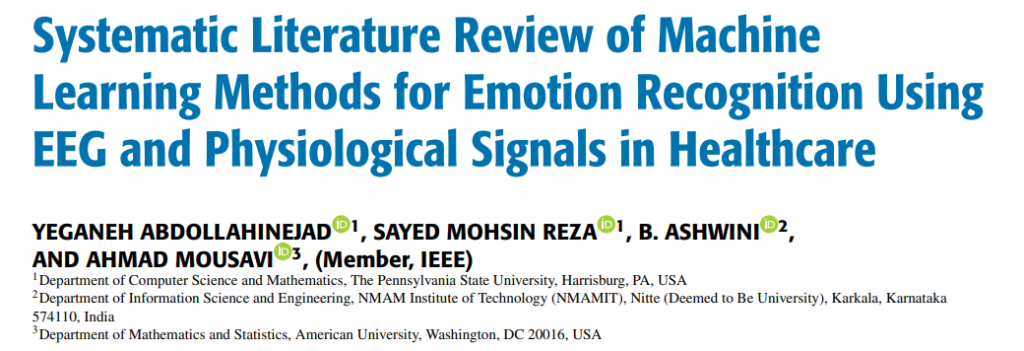 systematic literature review of ML in EEG signal in Healthcare